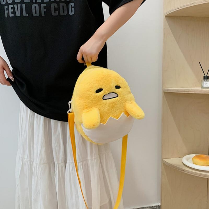 Anime Tasche Gudetama Serie Kawaii Cartoon Rucksack Faules Ei Umhängetasche Niedliche Mode Puppe Geburtstagsgeschenk