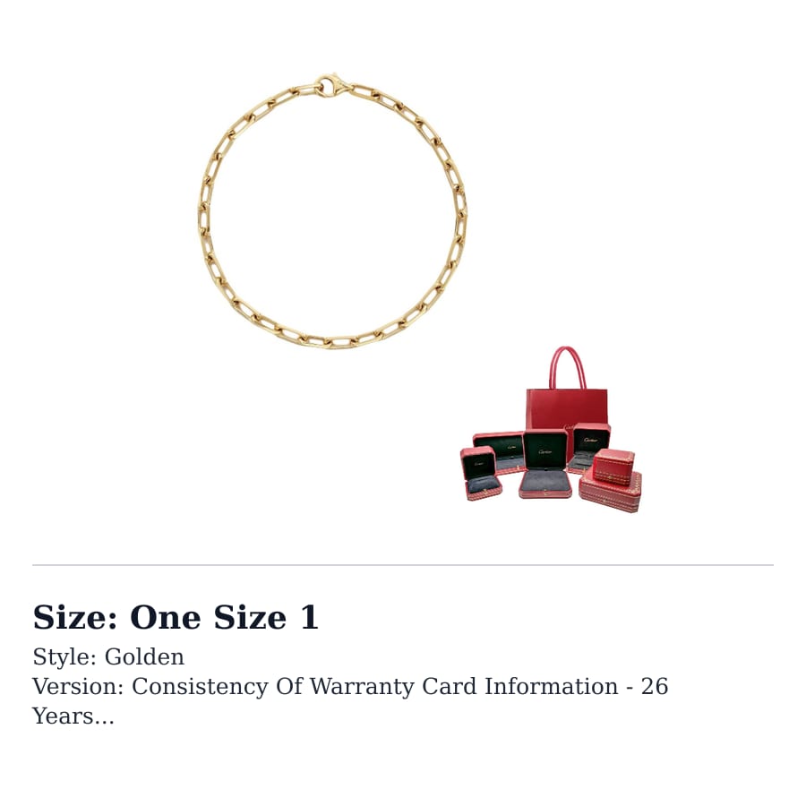CARTIER Santos 18K Gold Bracelets Unisex Gold B6090300