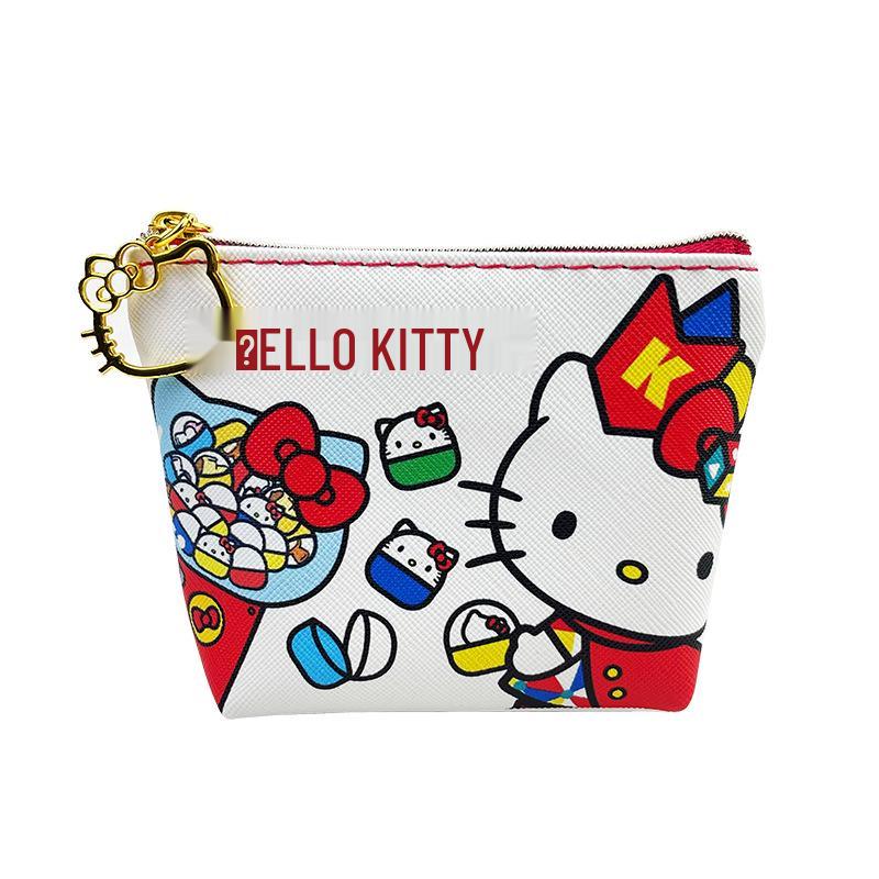 Hello Kitty Cartoon Coin Purse - Mini Cute Zipper Wallet for Girls