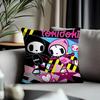 Viral Ttokidokiead Cushion Cover Antidustmite Pillowcase Invisible Zipper Silky Short Plush Sofa Cushion Cover