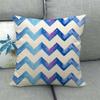 Geometric Triangular Wave Pattern Digital Printing Short Plush Pillow Covers For Car Sofa Office Cushion Cover Home Goods
