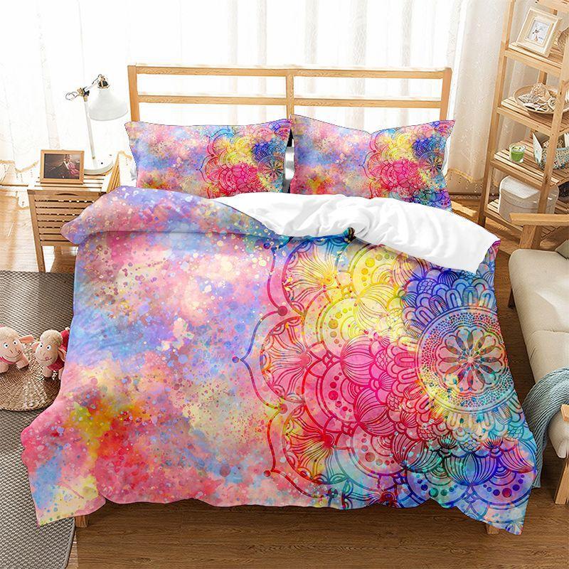 Fashion technology printing, 3D digital printing, bedding, duvet covers, pillowcases, three-piece sets