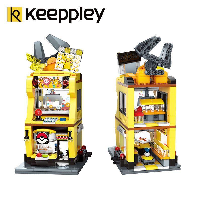 Keeppley  Pikachu Small Street View Exclusive Construction Blocks City Architecture Food Assembly Toys Children'S Gifts