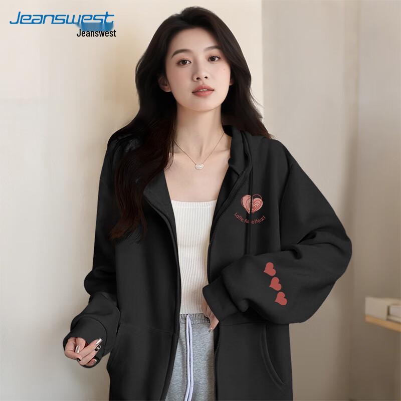 

Jeanswest Women s Loose Fit Zip-Up Hoodie XL