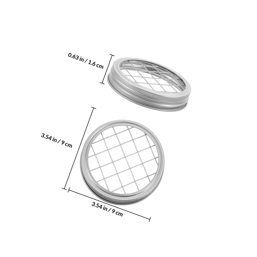 4Pcs Mason Jar Flower Frog Lids Stainless Steel Flower Insert Lid Regular Mouth Grid Organizer Floral Arrangement Cover
