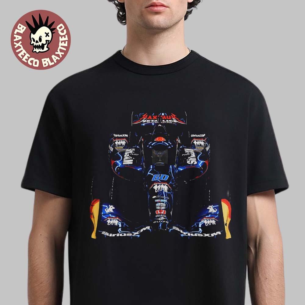 Metallica x Meyer Shank Racing IndyCar Series Here The Thunder Ride The Lightnin Unisex T-Shirt