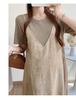 Plus Size Patchwork Loose Short Sleeve Maternity Camisole Dress