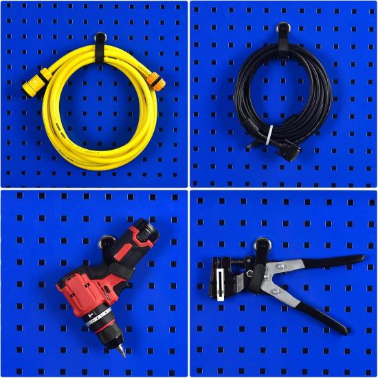 Heavy Duty Magnetic Hooks, Magnetic Tool Holders, 40LBS Magnetic Garage Hooks, for Storing Cables, Ropes, Wires, and Cordless Tools in garages,