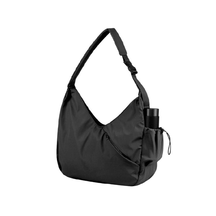 Dry Wet Separation Yoga Shoulder Bag for Women Including Shoe Compartment Ergonomic Strap Polyester Texture Outdoor Use