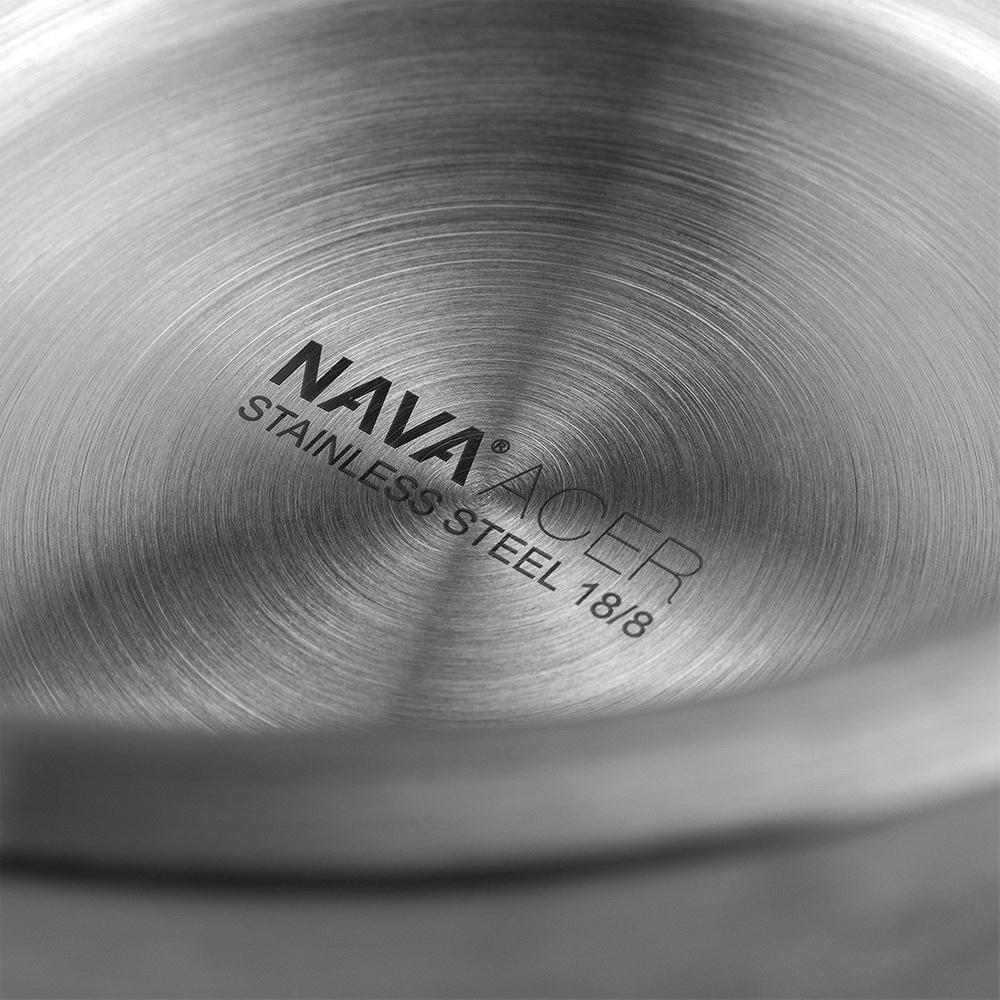 Thermal Steel Kitchen Bowl for Serving Dishes and Salads 24 cm 2.8 L