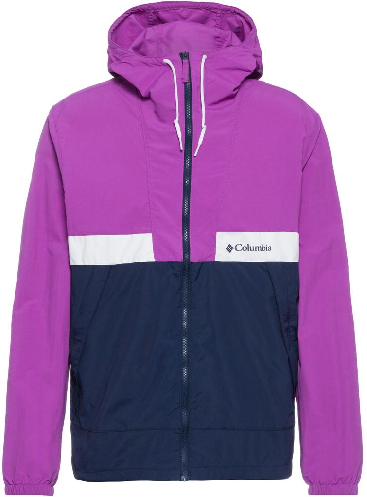 Куртка Columbia Spire Valley Hooded Windbreaker (2117051) razzle/collegiate navy/white