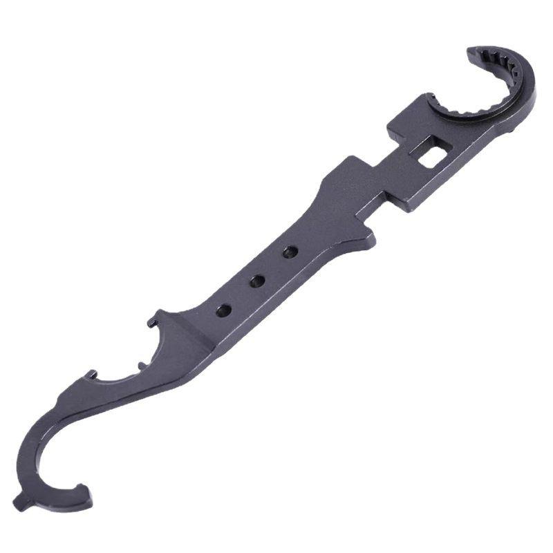 Anti Slip Handle Spanner Wrench Tool, Outer For Floor Pipes Fitting, Cars High Carbon Steel Tactical Steel Wrench