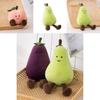 Adorable Fruit Party Plushies For Kids- Banana, Eggplant, Peach, And Pear Options!