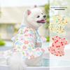Ice Silk Cat Pet Cat ClothesBig Dog Dresses Spring and Summer Dog SuppliesFloral FreshShort-legged Cat