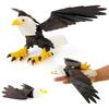3D Printed Eagle Figurine Movable Joints Eagle Figure Model Toy Articulated Bird Figurine Home Office Bookshelf Desktop Decoration Ornament