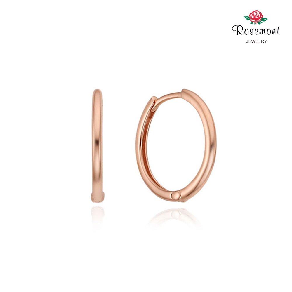 [Rosemont] Silver Earrings (17mm) Rc0155
