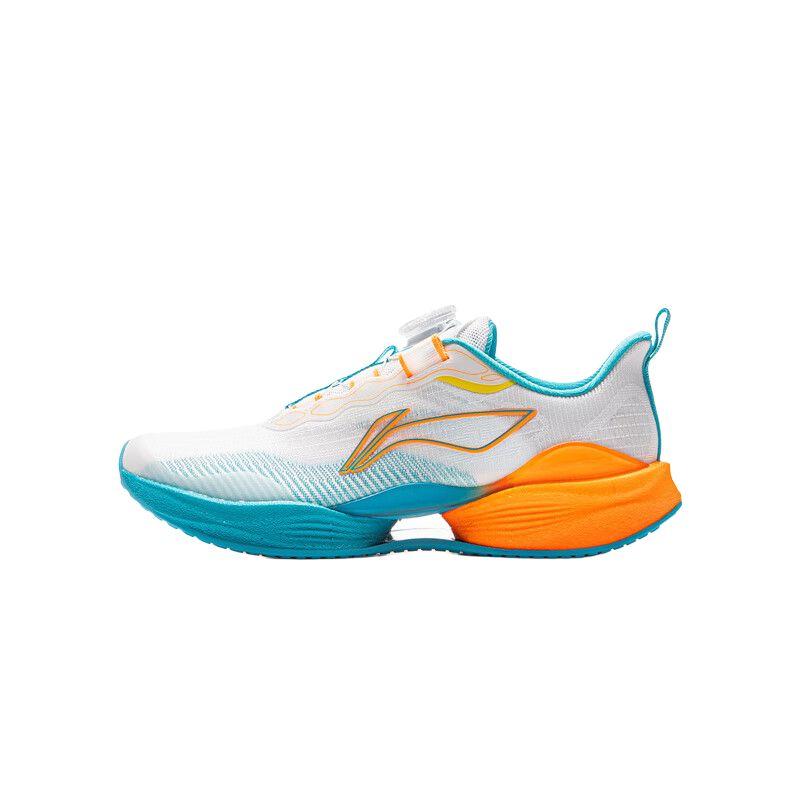 Li Ning Kids Ultra Light 22 Comfortable Versatile Shock Absorption Rebound Low Top Running Shoes Men Running Shoes White Blue YKFV042-7