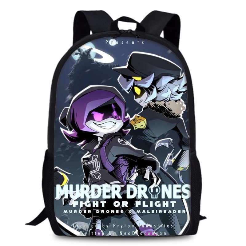 Murder Drones Anime Backpack Oxford Spacious School Bags For Children Gifts