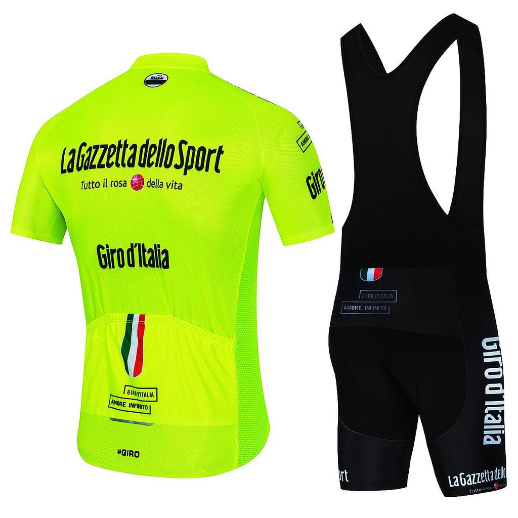 Giro d'Italia Radtrikot & Trägerhosen-Set