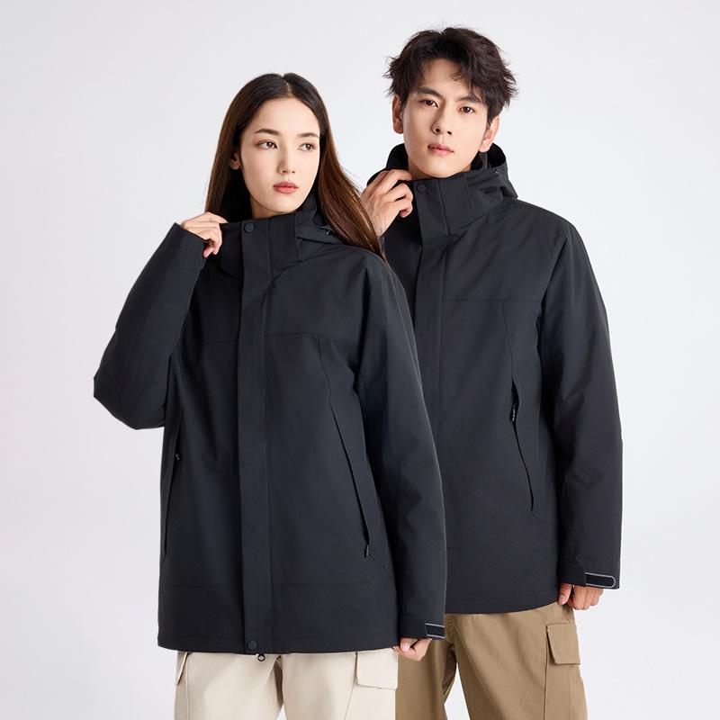 Down Jacket Three-in-one, Men's and Women's Pass Code Waterproof Women's Jacket