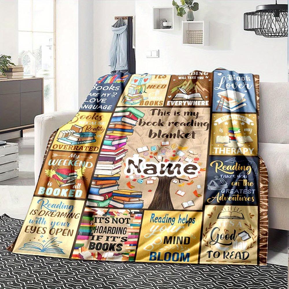 Book Lover Reading Blanket Literary Gift For Bookworms And Readerst8