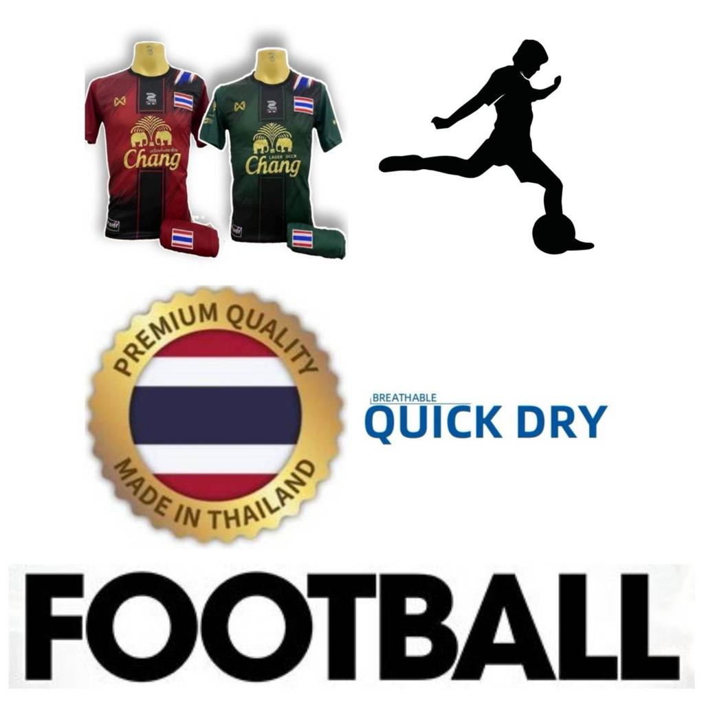 THAILAND Flag Football Fußball Rundhals Vintage Shirt National Unisex Männer Frauen JERSEY Aufdruck Schnelltrocknend Kurzarm Uniform Elefanten Abzeichen Logo