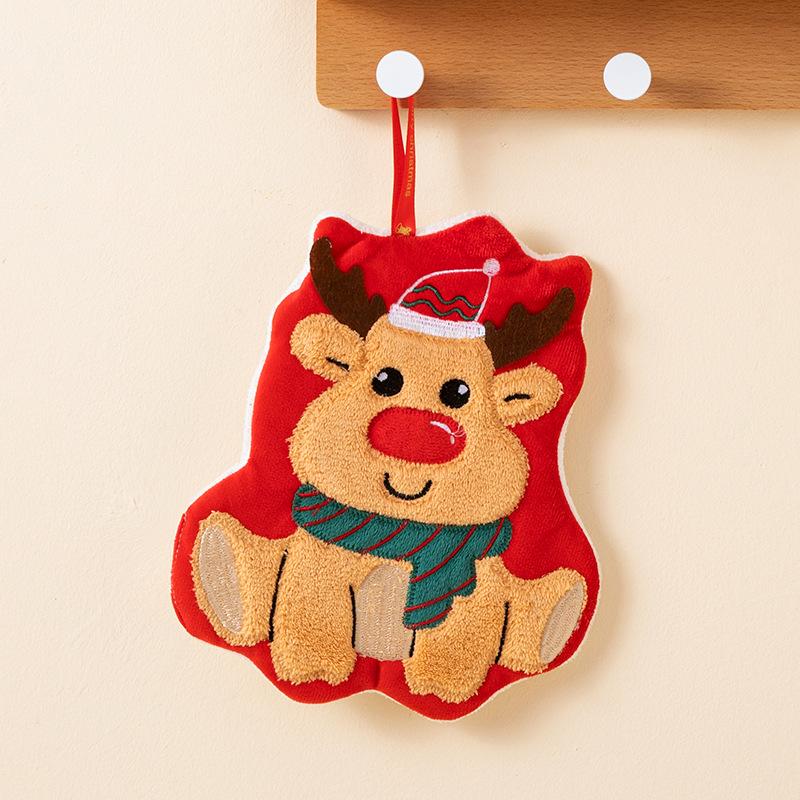 Cute Cartoon Hanging Hand Towel - Absorbent, Thickened Bathroom or Kitchen Dishcloth