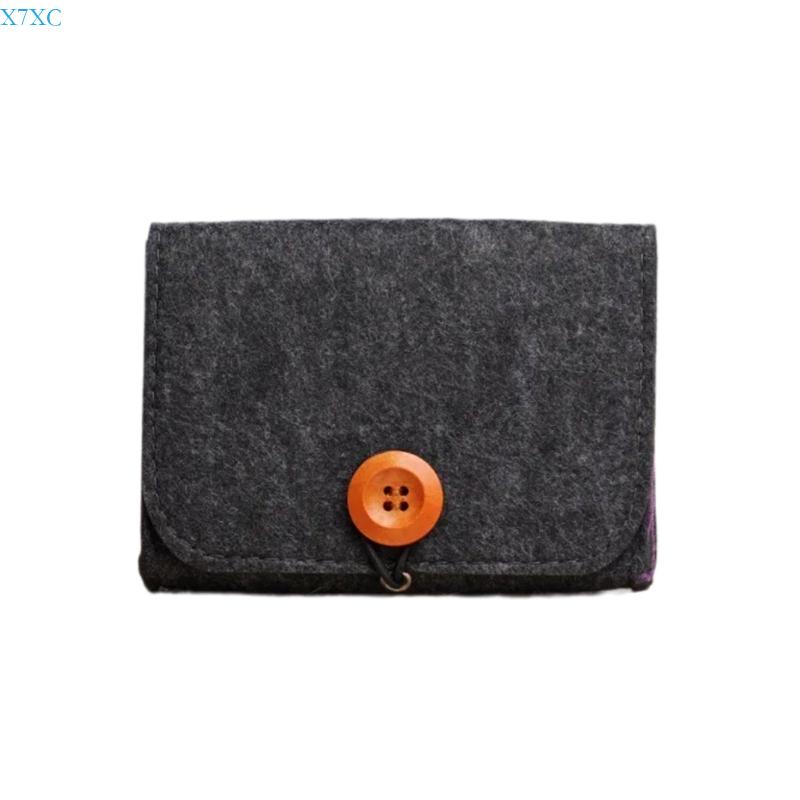 X7XC Portable Storage Bag Felt Case for Essential Oil Bottles Travel Roller Bottle