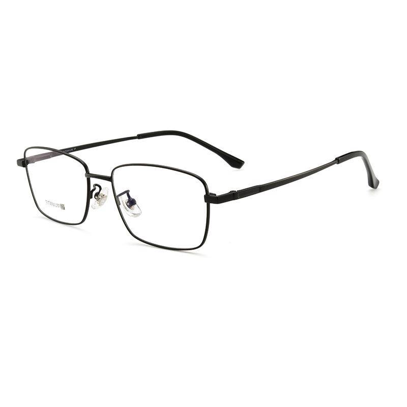 Retro Half-Titanium Metal Myopia Glasses Frame for Prescription Glasses - High-End Men's Style