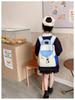 Kindergarten Color Block Backpack - Lightweight, Large Capacity for Boys and Girls