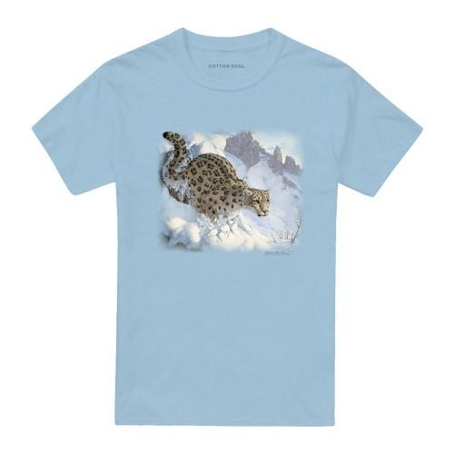 Wildlife Unisex Adult Snow Leopard T-Shirt