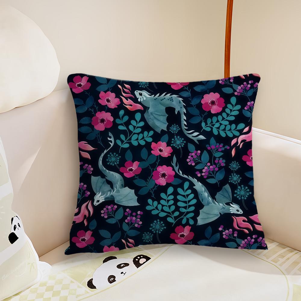 cushion cover Star Dragon Plush Fabric Soft Double Sided Print Sofa Cushion Cover Throw Pillow Covers
