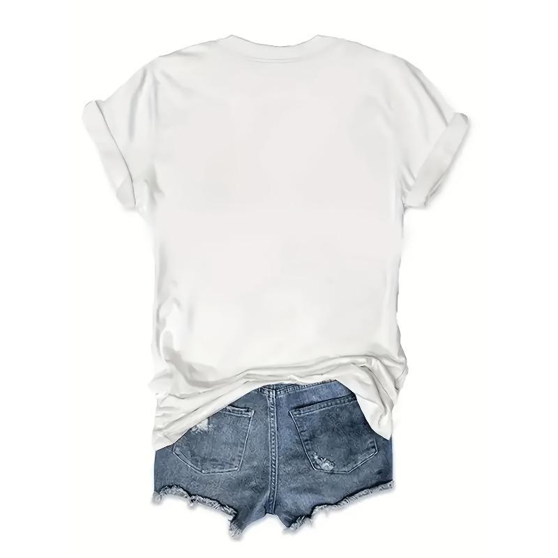 Europäische Größe Frühling und Sommer Lässige Kurzarm-T-Shirts für Damen