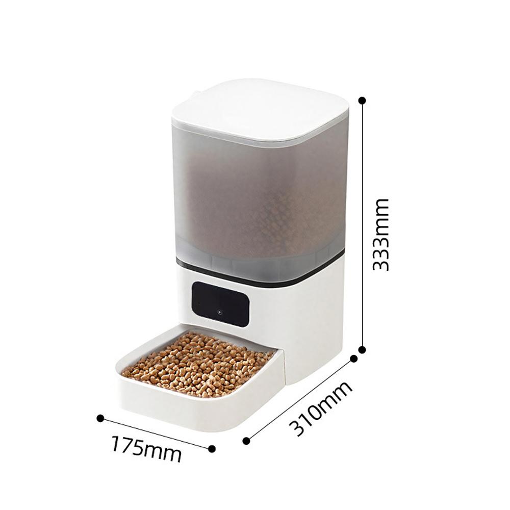 6L Button WiFi Smart Camera APP Automatic Pet Feeder Time For Cats Dog Dry Food Bowl Video Dispenser With Night Vision Function