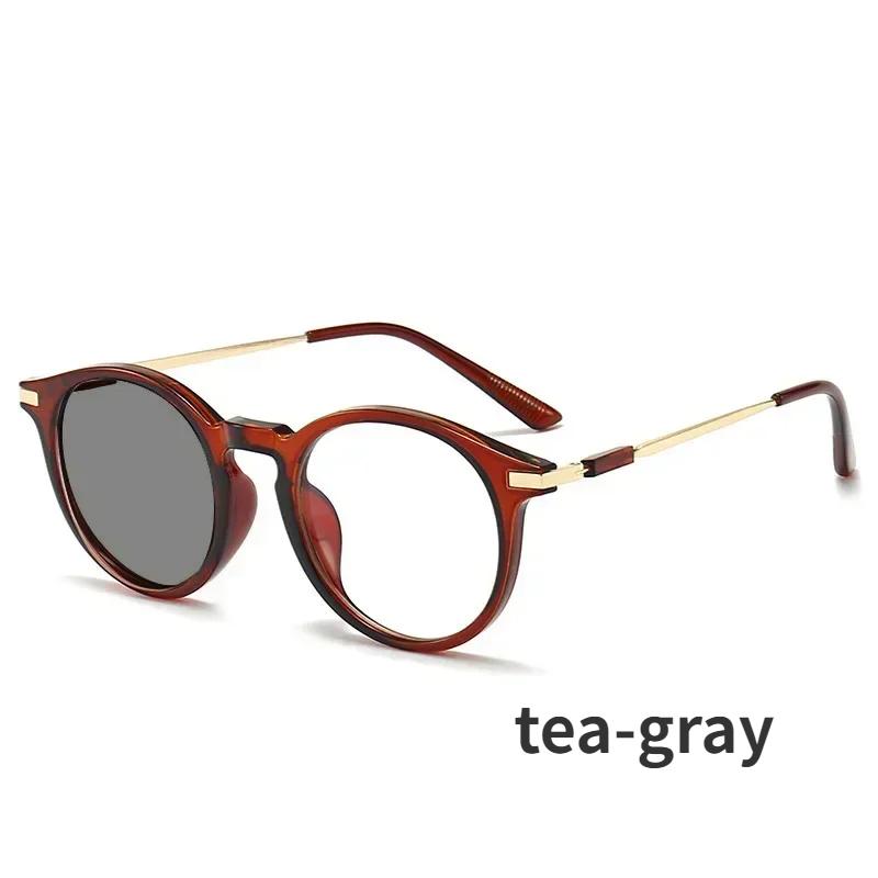 

Разноцветные модные очки для чтения с защитой от синего света, круглый металлический каркас, ретро классические HD очки для дальнозоркости, женские и мужские очки +1.5