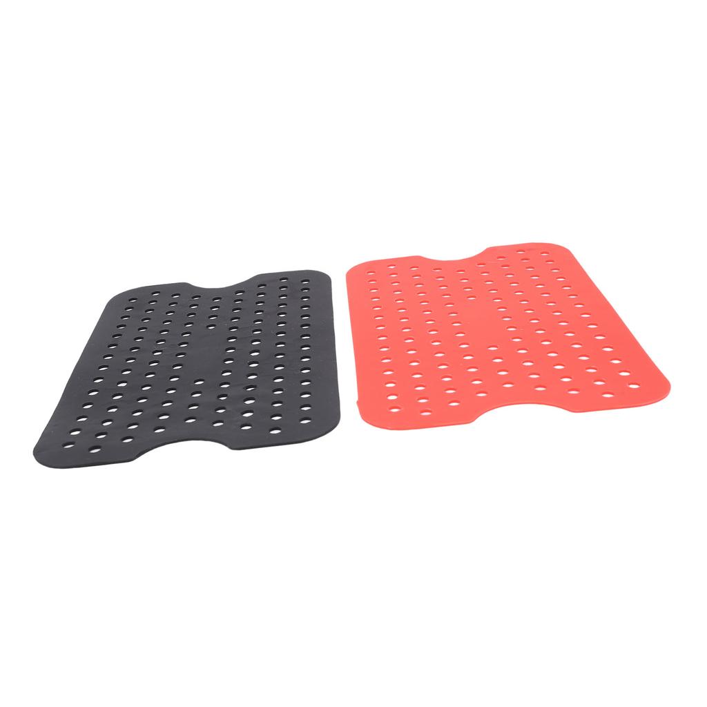 6 ks Silikonové podložky do fritézy Anti Vysoká teplota Snadno se čistí pro Mikrovlnnou troubu Černá Červená