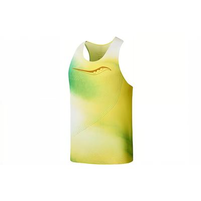 Running Tank Top Men's Dazzling Color Yellow Green Combo SC2239083A-PR22