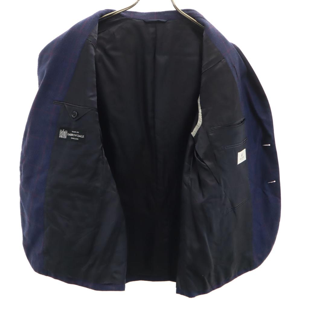 BLION Check Pattern tailored jacket Navy Men's Used