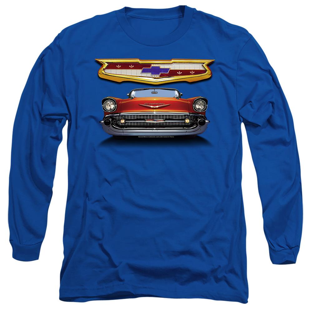 Chevrolet Unisex Adult 1957 Bel Air Grille Long-Sleeved T-Shirt