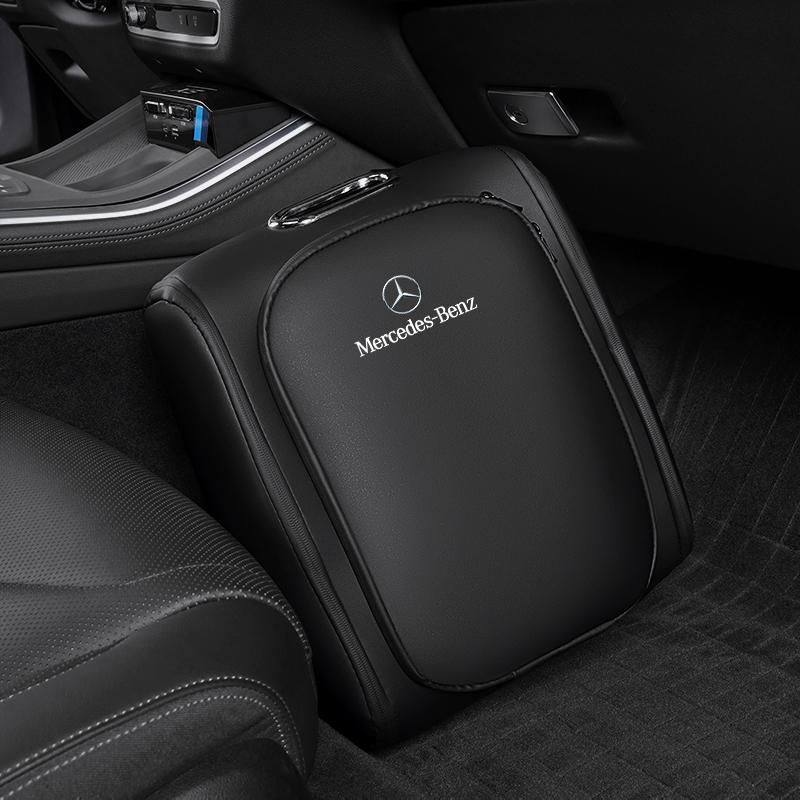 MEA4 Car Leather Storage Bag Outdoor Sneakers Sportswear Organizer Bag Accessories For Mercedes-Benz GLC X253 X254 C-Class W205 W206