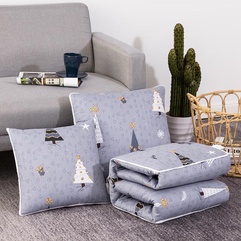 YALU YLC2312 Cotton Throw Pillow Blanket - Random Pattern