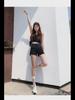 2021 Summer High-Waist White Denim A-Line Shorts for Women – Loose, Slimming Fit