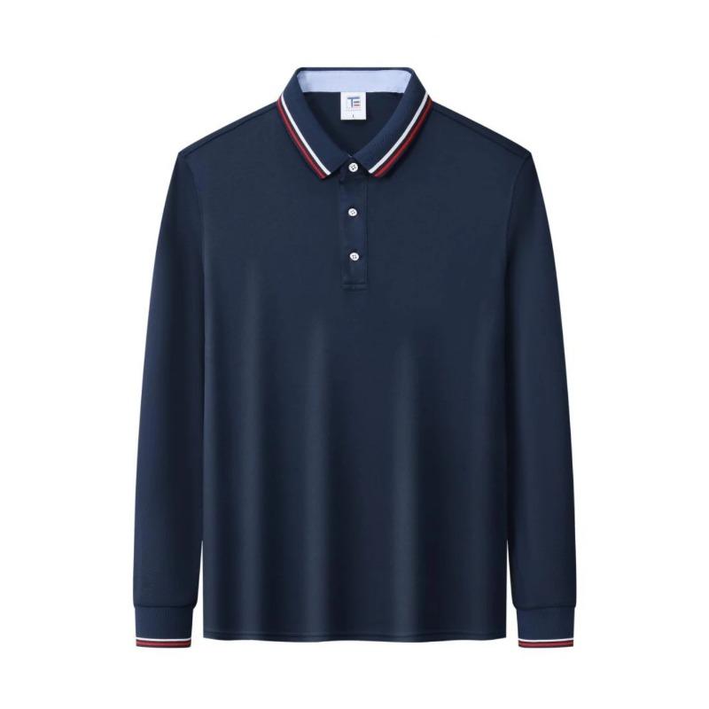 Letní móda Pánské polo tričko Business Casual Tričko s dlouhým rukávem Horký prodej Vysoce kvalitní Prodyšný Pohodlný top Podzim