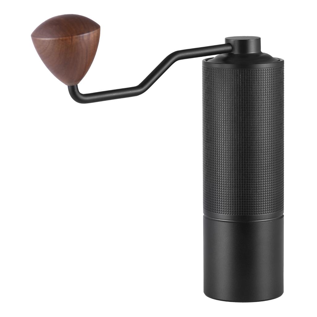 Manual Coffee Bean Grinder with Ergonomic Wood Crank 5 Core Conical Stainless Steel Burr 24 Gears