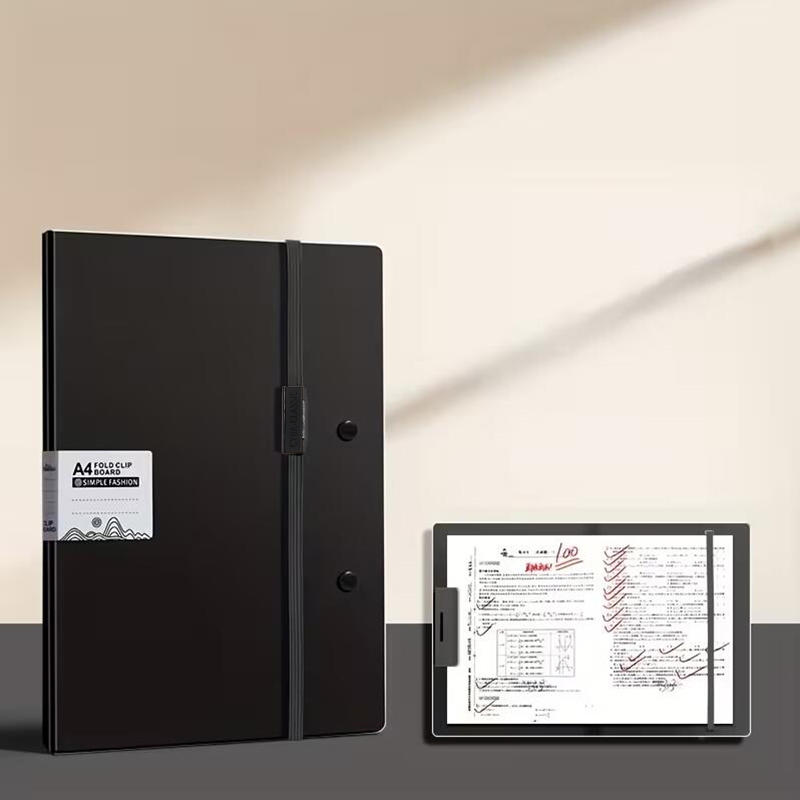 

3-in-1 A4 Portfolio Clipboard Multi-Function Business Folder Pad for Signing Presentation Professional Document Contract Holder чёрный