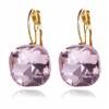 Arrival Pink Blue Crystal Earrings For Women Girls Vintage Drop Earrings Statement Wedding Jewelry