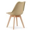 MARK chair - dark beige / natural legs x 3