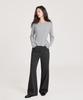 Leondeondada Signature Wool Wide Slacks, Charcoal