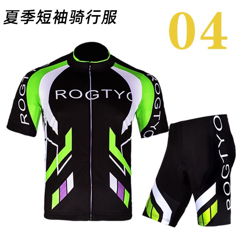 Men Women Cycling Jersey Set Short Sleeve Mountain Road Bike Sportswear Breathable Riding Apparel