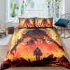 Lyw3D Digital Printing Diy Quilt Set Three-Piece Set European And American Bedding Three-Piece Set